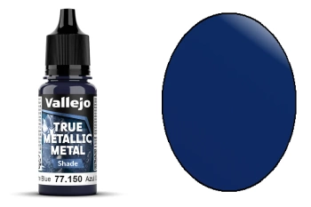 Vallejo 77150 True Metallic Metal 150 Shade Ultramarine Blue