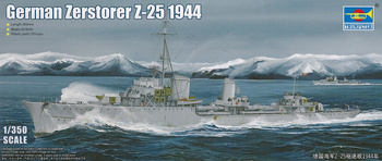Trumpeter 05321 German Zerstorer Z-25 1944 model plastikowy do sklejenia