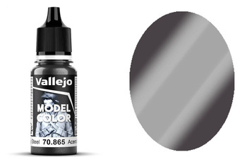 Farba Vallejo Model Color 196 70865 Oily Steel