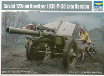 Trumpeter 02344 Soviet 122mm Howitzer 1938 M-30 Late Version model plastikowy do sklejenia i pomalowania