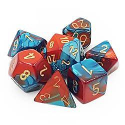 Kości zestaw RPG Gemini Red Teal Chessex