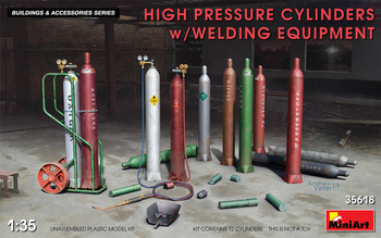 Mini Art High pressure cylinders w/welding equi.