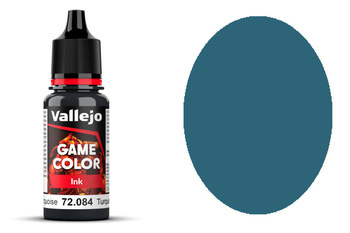 Farba Vallejo Game Color 116 72084 Ink Dark Turquoise