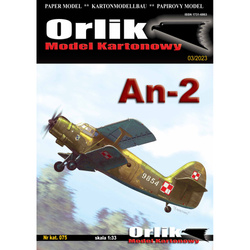 Orlik 075 An-2 model kartonowy do sklejenia