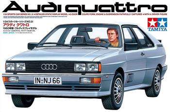 Tamiya 24031 Audi quattro 1980 model plastikowy do sklejenia i pomalowania
