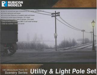 Rubicon Models 283004 Utility & Light Pole Set