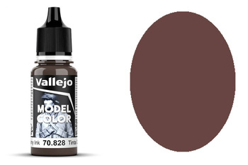 Farba Vallejo Model Color 193 70828 Mahogany Ink