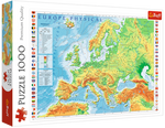 Puzzle 1000 Mapa Fizyczna Europy (Trefl)