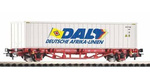 Piko 58785 Wagon platforma z kontenerem DAL, DB.