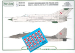 ModelMaker D72135 Polish Chessboards For Polish Jets zestaw kalkomanii w skali 1:72