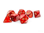 Kości zestaw RPG Chessex 22414 Scarab Scarlet / Gold Mega-hedral