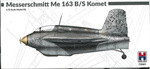 Model plastikowy do sklejenia i pomalowania Hobby 2000 Me 163 B/S Komet