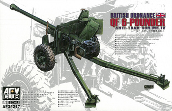 AFV Club AF35217 British Ordance QF 6-Pounder Anti-Tank Gun MK.IV model plastikowy do sklejenia i pomalowania