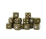 Bolt Action Allied Star D6 pack - zestaw kości
