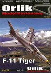 Orlik 158 Grumman F-11 Tiger model kartonowy do złożenia i sklejenia