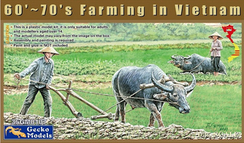 Gecko Models 35GM0107 60'-70's Farming in Vietnam zestaw plastikowy do sklejenia i pomalowania