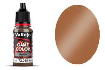 Farba Vallejo Game Color 127 72058 Metallic Brassy Brass