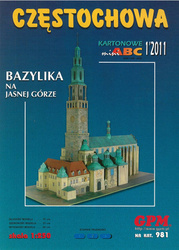 GPM 981 Bazylika na Jasnej Górze w Częstochowie model kartonowy do sklejenia