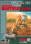 Model kartonowy GPM 522 Koparka Waryński K-406