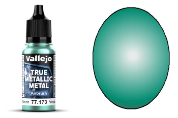 Vallejo 77173 True Metallic Metal 173 Airbrush Beetle Green