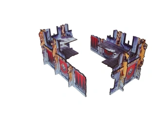 Micro Art H00265 Warhammer 40.000 WTC Imperial Walls Low Fenris (2 szt) (28 mm) - ruiny