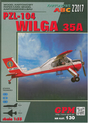 GPM 130 PZL-104 Wilga 35A model kartonowy do sklejenia