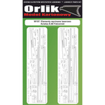  Orlik W197 Elementy wycinane laserowo do modelu kartonowego Orlik 197 Avialsa A-60 Fauconnet