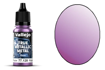 Vallejo 77128 True Metallic Metal 128 Base Amethyst Purple