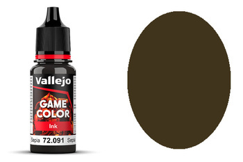 Farba Vallejo Game Color 119 72091 Ink Sepia