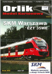 Orlik A032 SKM Warszawa EZT 35WE model kartonowy do sklejenia