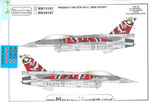 ModelMaker D72187 Polish F-16D NTM 2013 "Red Livery" zestaw kalkomanii i masek w skali 1:72