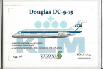 Karaya 144-06 Douglas DC-9-15 KLM model plastikowy do sklejenia i pomalowania