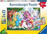 Puzzle 2x12 el. Magiczne jednorożce 2 (Ravensburger)