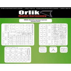  Orlik WA024 Elementy wycinane laserowo do modelu kartonowego Orli A024 Autosan H9-21