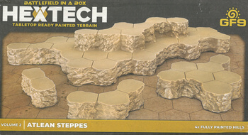 Battlefield in A Box HexTech HEXT13 Atlean Steppes 2 / wzgórza