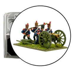 Black Powder Napoleonic War French Line Horse Artillery With Howitzer