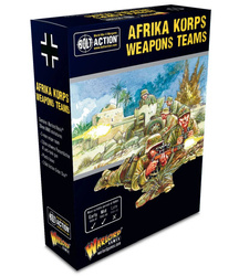 Bolt Action German Afrika Korps Weapons Teams + 2 kości rozkazów