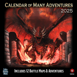 Calendar of Many Adventures 2025- kalendarz map taktycznych