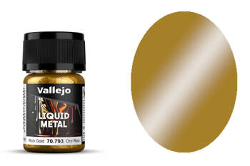 Farba Vallejo Liquid Metal 70793 Liquid Rich Gold