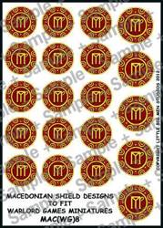Hail Caesar Kalkomania MAC(WG)8 Macedonian Phalangite Shield Desing 8