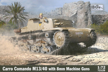 IBG 72129 Carro Comando M13/40 with 8mm MG model plastikowy do sklejenia i pomalowania