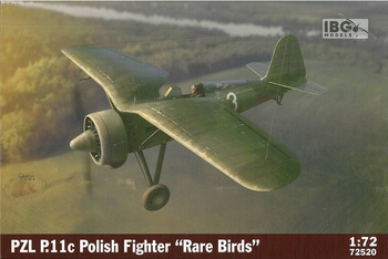 IBG 72520 PZL P.11c Polish Fighter "Rare Birds" model plastikowy do sklejenia i pomalowania