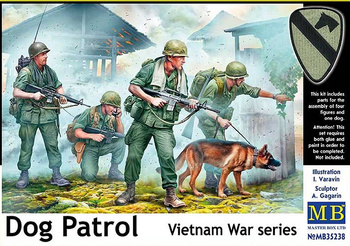 Master Box 35238 Dog Patrol Vietnam War series zestaw plastikowy do sklejenia i pomalowania