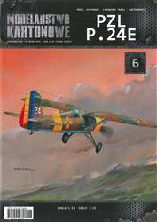 Model kartonowy PZL P.24 E