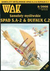 Model kartonowy WAK 8/08 SPAD SA-2 i Dufaux C.2