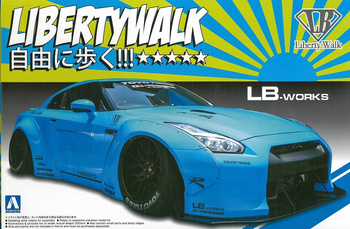 Model plastikowy do sklejenia i pomalowania Aoshima 05402 Nissan Gt-R R35 LB-Works