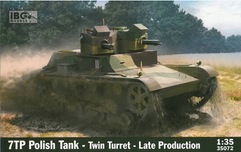 Model plastikowy do sklejenia i pomalowania IBG 35072 7TP Polish Tank Twin Turret Late Production