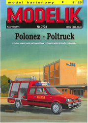 Modelik 7/04 Polonez - Poltruck  model kartonowy do sklejenia