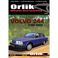 Orlik 186 Volvo 244(1986-1993) model kartonowy do sklejenia