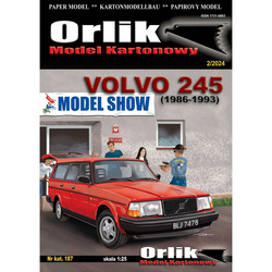 Orlik 187 Volvo 245(1986-1993) model kartonowy do sklejenia